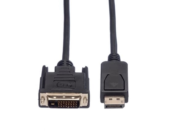 Value 11.99.5615, 2 m, DisplayPort, DVI-D, Hankjønn, Hankjønn, Rett