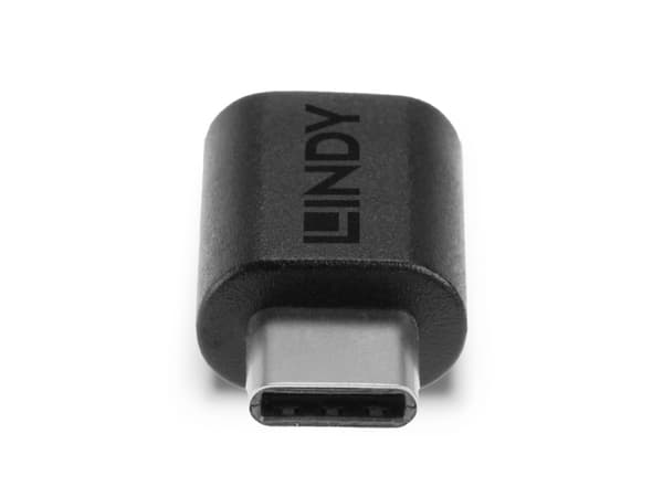 Lindy 41893, USB 3.2 Type C, USB 3.2 Type C, Svart