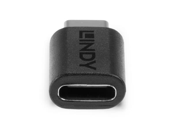 Lindy 41893, USB 3.2 Type C, USB 3.2 Type C, Svart