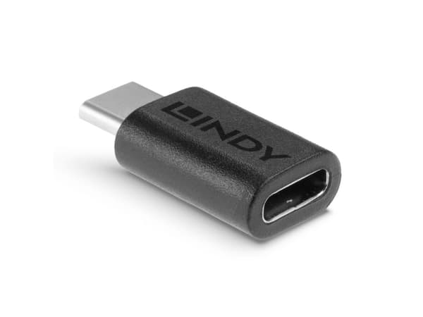 Lindy 41893, USB 3.2 Type C, USB 3.2 Type C, Svart