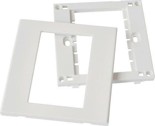 Value A/V Faceplate, 86x86mm, white