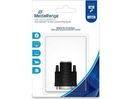 MediaRange MRCS172, DVI-I, VGA, Sort