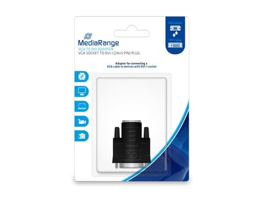 MediaRange MRCS172, DVI-I, VGA, Sort