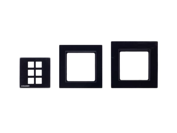Kramer RC-206/RC-306 EU PANEL SET - Frontplate for tastegruppe - svart