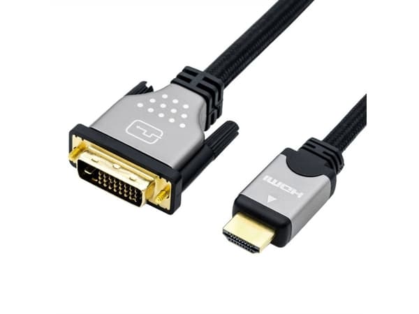 ROLINE 11.04.5872, 3 m, DVI, HDMI, Hanstik, Guld