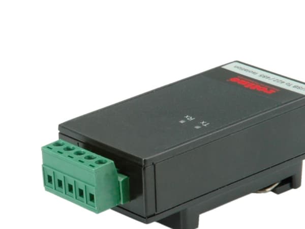 ROLINE USB 2.0 to RS422/485 Adapter, with Isolation, for DIN Rail, Sort