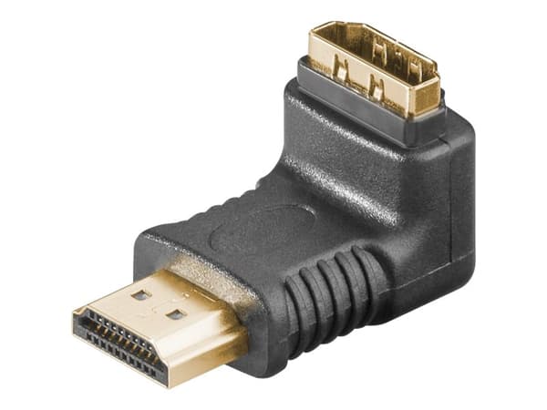 MicroConnect - HDMI-sovitin - HDMI (hun) vinklet til HDMI (han)
