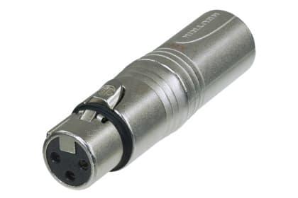 Neutrik NA3F5M, XLR (5-pin), XLR (3-pin), Grå