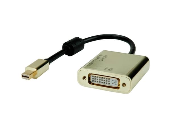ROLINE 12.03.3176, 0,1 m, Mini DisplayPort, DVI-D, Hankjønn, Hunkjønn, Rett
