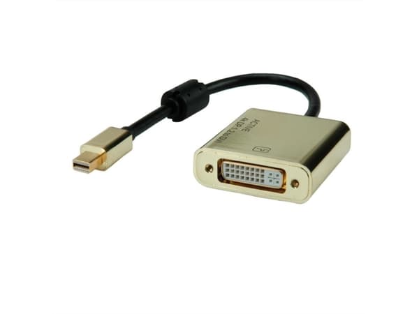 ROLINE 12.03.3176, 0,1 m, Mini DisplayPort, DVI-D, Hankjønn, Hunkjønn, Rett