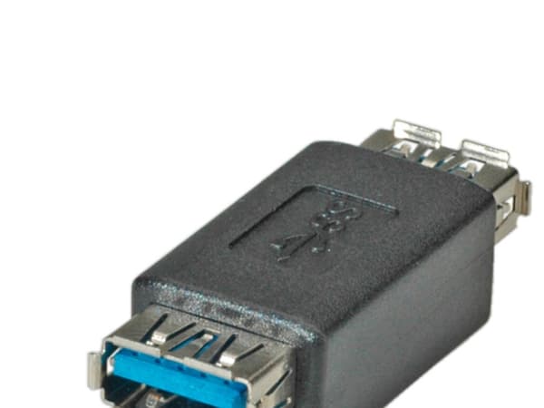 ROLINE USB 3.0 Adapter, Type A F to Type A F, Svart