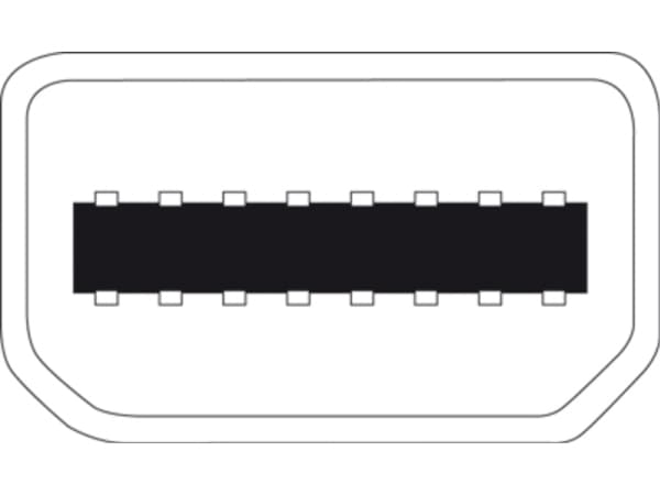 DIGITUS - DisplayPort-adapter - Mini DisplayPort (hann) til HD-15 (VGA) (hunn) - 15 cm - formstøpt - hvit