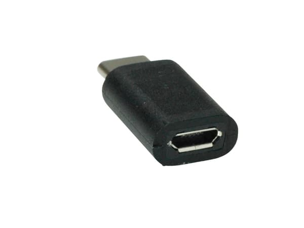 Value 12.99.3191, USB Type C, USB Type Micro B, Svart