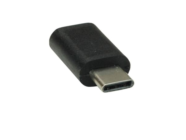 Value 12.99.3191, USB Type C, USB Type Micro B, Svart