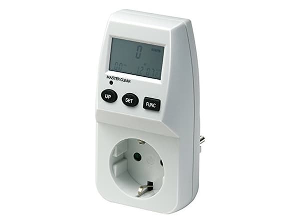 Brennenstuhl 1506240, Elektroninen, Kotimainen, Vahvavirta, Valkoinen, kWh, LCD
