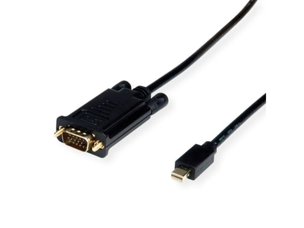 Value 11.99.5805, 1 m, Mini DisplayPort, VGA (D-Sub), Hankjønn, Hankjønn, Rett