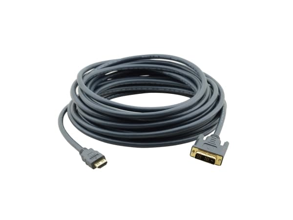 Kramer C-HM/DM Series C-HM/DM-35 - Adapterkabel - enkeltlenke - HDMI hann til DVI-D hann - 10.7 m