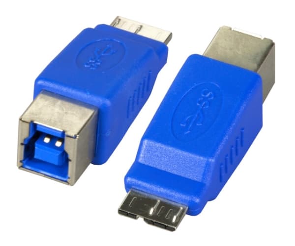EFB Elektronik EB549, USB 3.0 B, Micro-USB 3.0 B, Blå