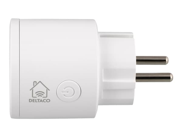 DELTACO SH-P01 - Smart kontakt - trådlös - 802.11b/g/n - 2.4 Ghz - vit (paket om 3)