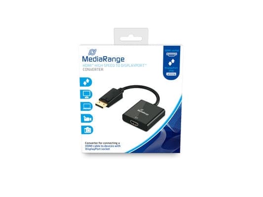 MediaRange MRCS177, 0,2 m, DisplayPort, HDMI, Hankjønn, Hunkjønn, Rett