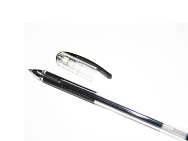 Pelikan 963611, Gelpenna med kork, Svart, Svart, Transparent, Plast, Metall, 12 styck