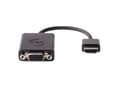 Miniatyrbild 3 av 5: Dell - Videoadapter - HDMI han till HD-15 (VGA) hun - sort
