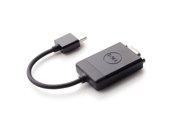 Dell - Videoadapter - HDMI han till HD-15 (VGA) hun - sort