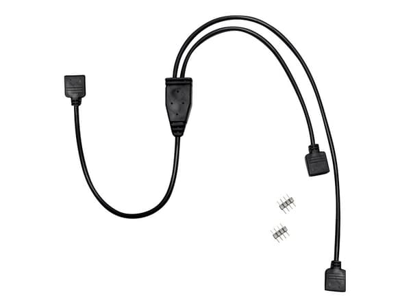 Inter-Tech - Strømsplitter - 4-pins strøm til 4-pins strøm - 48 cm