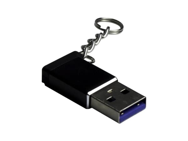 Inter-Tech - USB-adapter - USB-C (hona) till USB typ A (hane) - USB 3.0 - svart