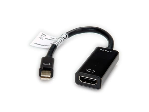 Value 12.99.3143, Mini DisplayPort, HDMI Typ A (standard), Hankoppling, Honkoppling, 3840 x 2160 pixlar, 2160p