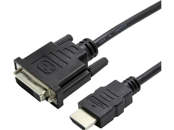Value 12.99.3115, 0,15 m, HDMI Type A, DVI-D, Hankjønn, Hunkjønn, Rett