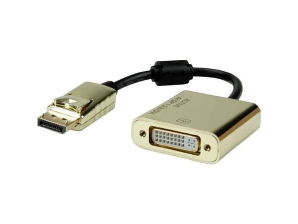 ROLINE 12.03.3175, 0,15 m, DisplayPort, DVI-D, Hankjønn, Hunkjønn, Rett