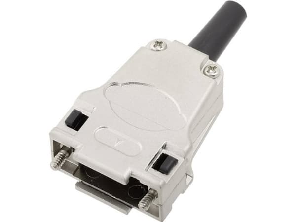 encitech DTZF09-RG-K DTZF09-RG-K D-SUB-kabinet Poltal: 9 Helmetal 180 ° Sølv 1 stk