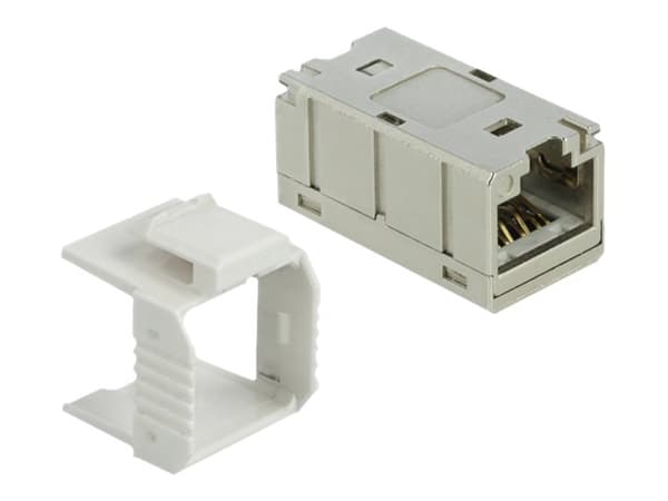 Delock - Nettverkkopler - RJ-45 (hunn) til RJ-45 (hunn) - STP - CAT 6a - Keystone-jakk