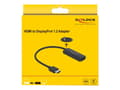 Miniatyrbild 4 av 5: Delock - Adapter för video / ljud - HDMI, Mikro-USB typ B (endast ström) till DisplayPort hona - 24 cm - svart - 4K60Hz (3840 x 2160) stöd, Lontium L