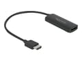 Miniatyrbild 1 av 5: Delock - Adapter för video / ljud - HDMI, Mikro-USB typ B (endast ström) till DisplayPort hona - 24 cm - svart - 4K60Hz (3840 x 2160) stöd, Lontium L
