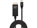 Miniatyrbilde 4 av 5: Lindy 40923, 3 m, Mini DisplayPort, HDMI Type A (Standard), Hankjønn, Hankjønn, Rett