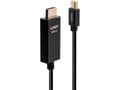 Miniatyrbilde 5 av 5: Lindy 40923, 3 m, Mini DisplayPort, HDMI Type A (Standard), Hankjønn, Hankjønn, Rett