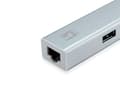 Miniatyrbild 5 av 5: LevelOne USB-0503 - Hubb - 3 x SuperSpeed USB 3.0 + 1 x 10/100/1000 - skrivbordsmodell