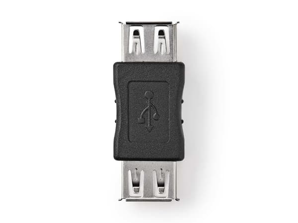 Nedis - Typbytare för USB - USB (hona) till USB (hona) - svart