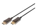 Miniatyrbild 1 av 5: DIGITUS - DisplayPort-kabel - DisplayPort (hane) till DisplayPort (hane) - DisplayPort 1.4 - 10 m - Active Optical Cable (AOC), FEC, 8K60 Hz (7680 x