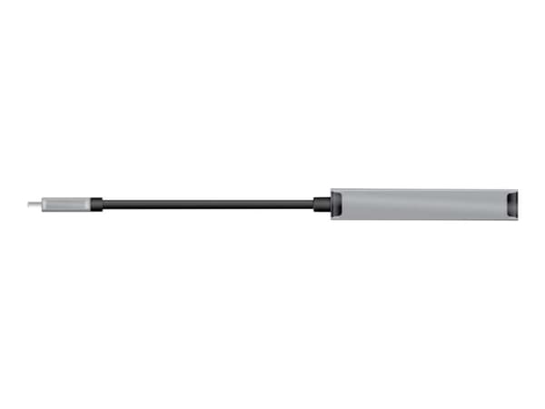 Club 3D - USB/DVI-kabel - dubbel länk - 24 pin USB-C (hane) till DVI-D (hona) - USB 3.2 Gen 1 - 24.5 cm - tumklämmor, stöd för 4K