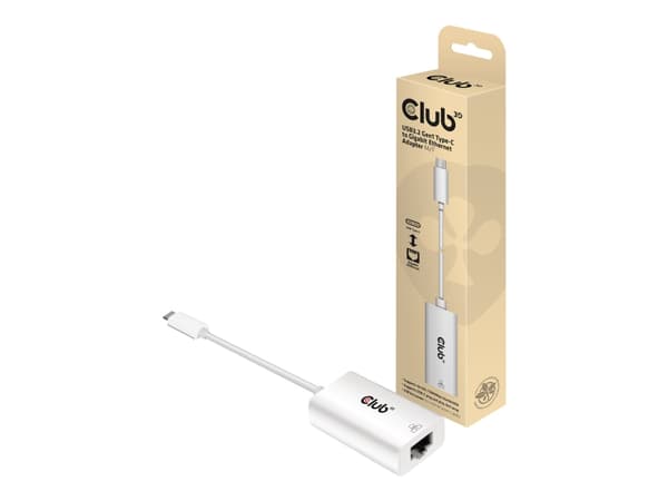 Club 3D CAC-1519 - Nettverksadapter - USB-C 3.2 Gen 1 - Gigabit Ethernet
