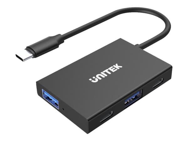 Unitek uHUB Q4 Advanced H1302A - Hubb - 2 x USB 3.1 Gen 2 + 2 x USB-C 3.1 Gen 2 - skrivbordsmodell