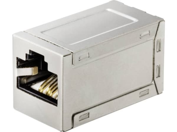Renkforce RF-4562732, Flad, Metallic, RJ-45, RJ-45, Hunstik, Hunstik