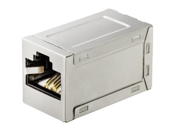 Renkforce RF-4562732, Flad, Metallic, RJ-45, RJ-45, Hunstik, Hunstik