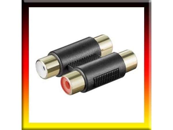 Goobay A 181 G, 2xRCA, 2xRCA, Sort
