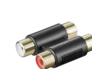 Goobay A 181 G, 2xRCA, 2xRCA, Sort