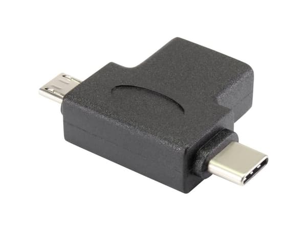 Renkforce RF-4541490, USB 3.1 (Gen 1) Typ A, Micro-USB 2.0 B, USB-C, Sortera
