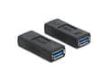 Miniatyrbilde 3 av 3: Delock - USB-adapter - USB-type A (hunn) til USB-type A (hunn) - USB 3.0 - overkrysning - svart